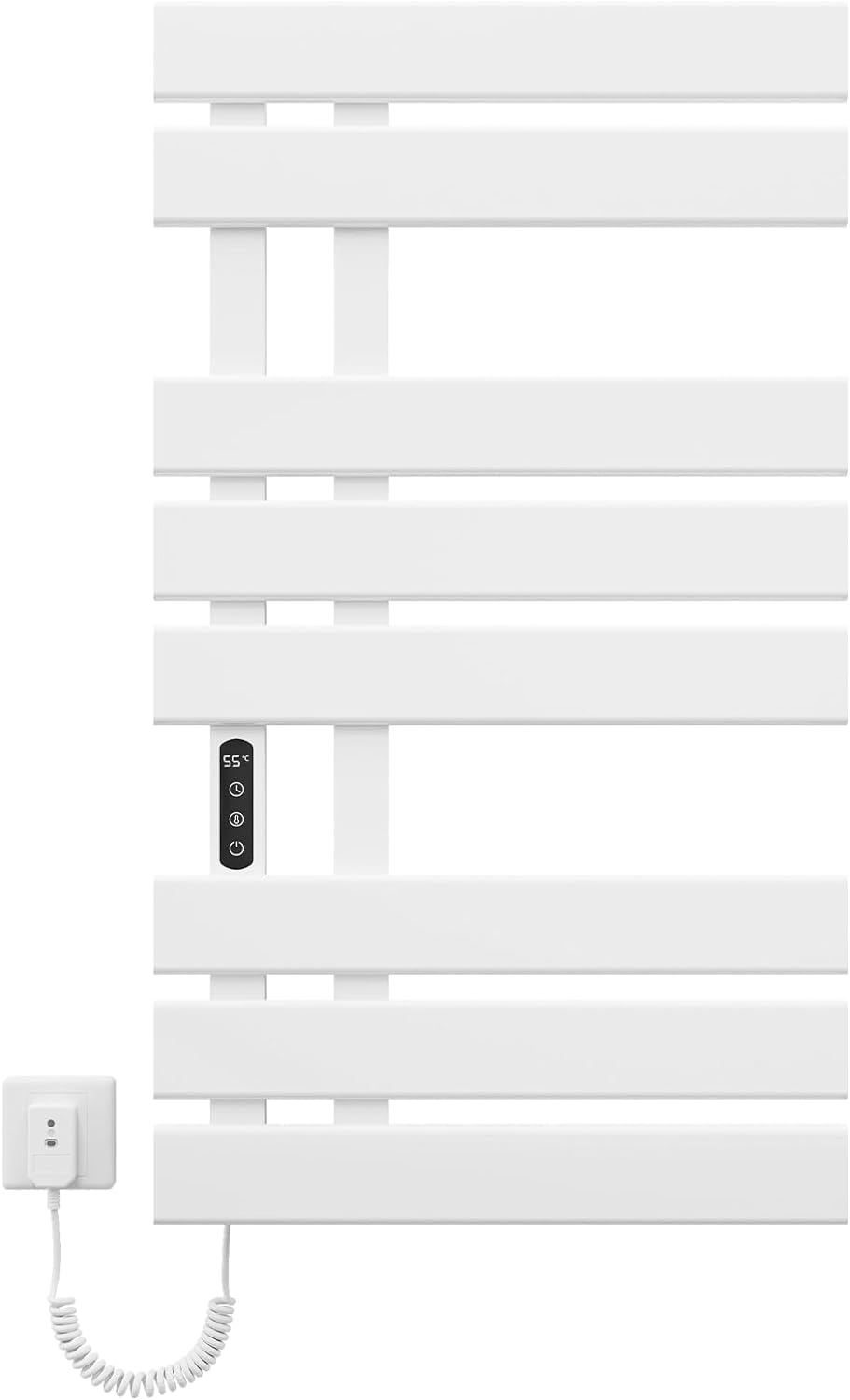 OihPaw Sèche-serviette électrique,Porte-Serviettes électrique,Chauffe-Serviettes Intelligent à Température Constante,Seche Serviette Electrique,Température Réglable, économie d'énergie - G565