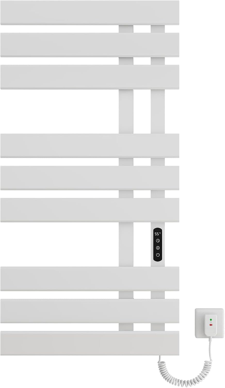 OihPaw Sèche-serviette électrique,Porte-Serviettes électrique,Chauffe-Serviettes Intelligent à Température Constante,Seche Serviette Electrique,Température Réglable, économie d'énergie