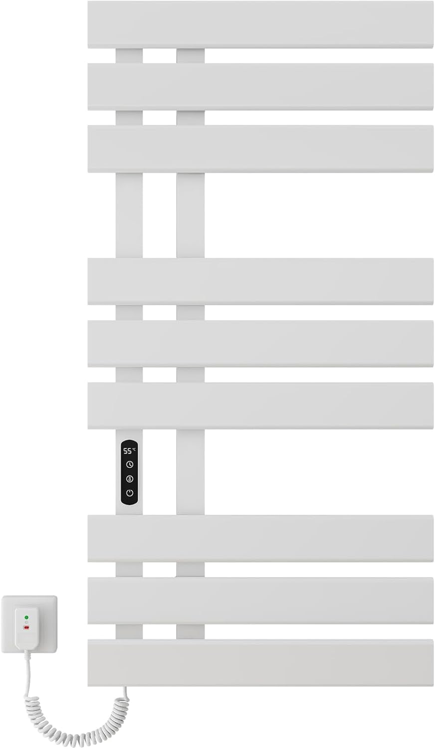 OihPaw Sèche-serviette électrique,Porte-Serviettes électrique,Chauffe-Serviettes Intelligent à Température Constante,Seche Serviette Electrique,Température Réglable, économie d'énergie