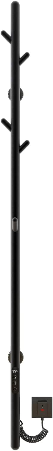 OihPaw Sèche-serviette électrique,Porte-serviettes électrique à tige unique, Serviette Murale Intelligent à Température Constante, Chauffe-serviettes,Sèche Serviettes Électrique,économie d'énergie