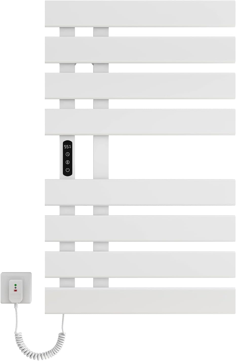 OihPaw Sèche serviette électrique,Chauffe-Serviettes à thermostat Intelligent WiFi,Porte-Serviettes électrique,820X500 cm - G560