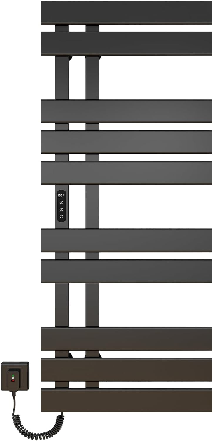 OihPaw Sèche-serviette électrique,Porte-Serviettes électrique, Chauffe-Serviettes Intelligent à Température Constante, Température Réglable - G576