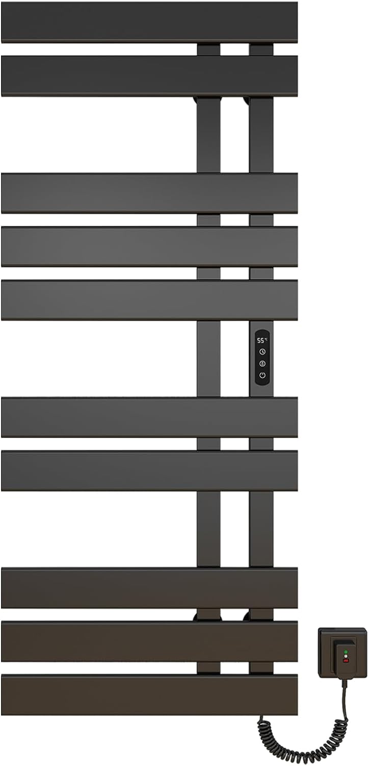 OihPaw Sèche-serviette électrique,Porte-Serviettes électrique, Chauffe-Serviettes Intelligent à Température Constante, Température Réglable - G576