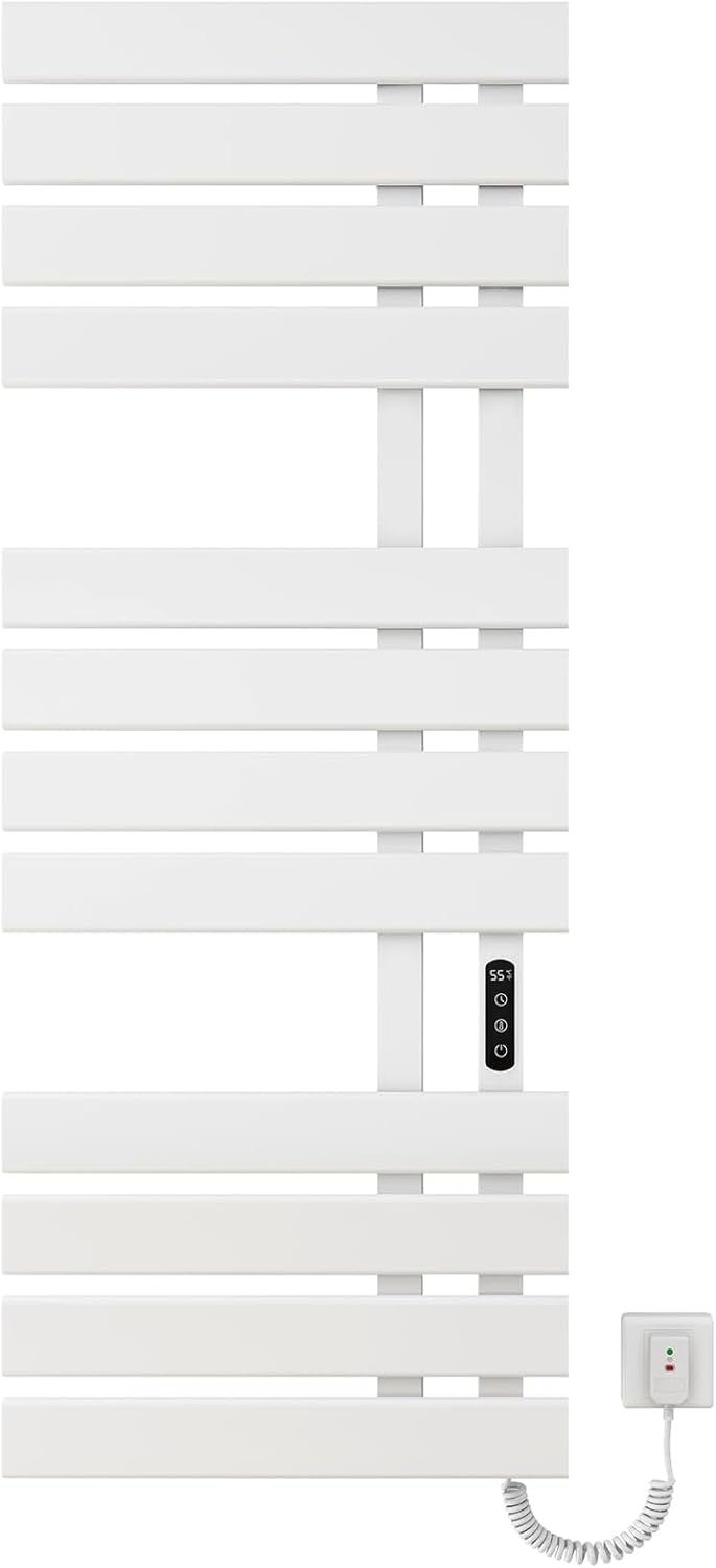 OihPaw Sèche serviette électrique,Chauffe-Serviettes à thermostat Intelligent WiFi,Porte-Serviettes électrique,Radiateur Salle de Bain