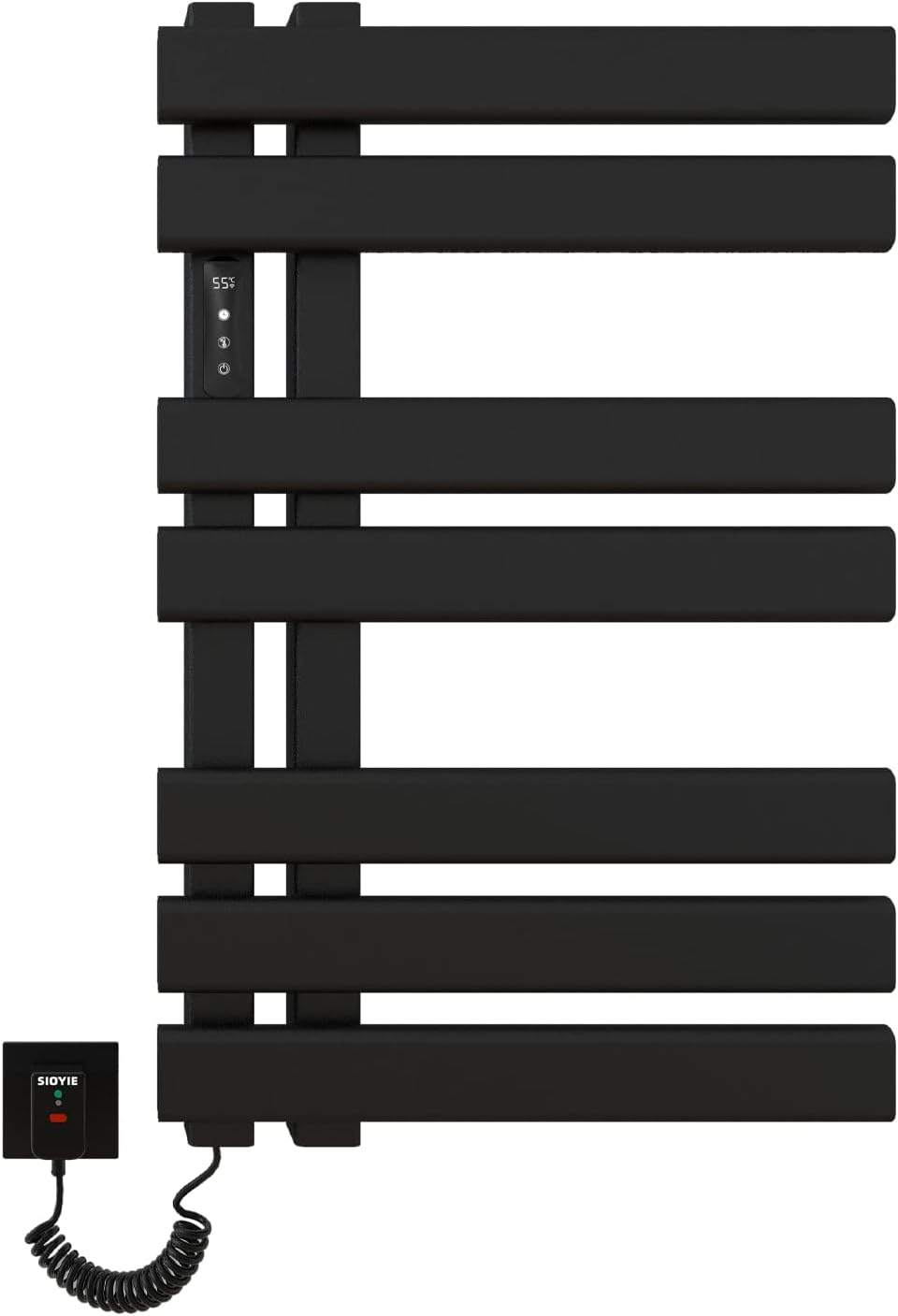 OihPaw Sèche-serviette électrique,450mm×720mm Porte-Serviettes électrique, Chauffe Serviette Salle de Bain, 235W, IPX5 étanche, Économie d'énergie