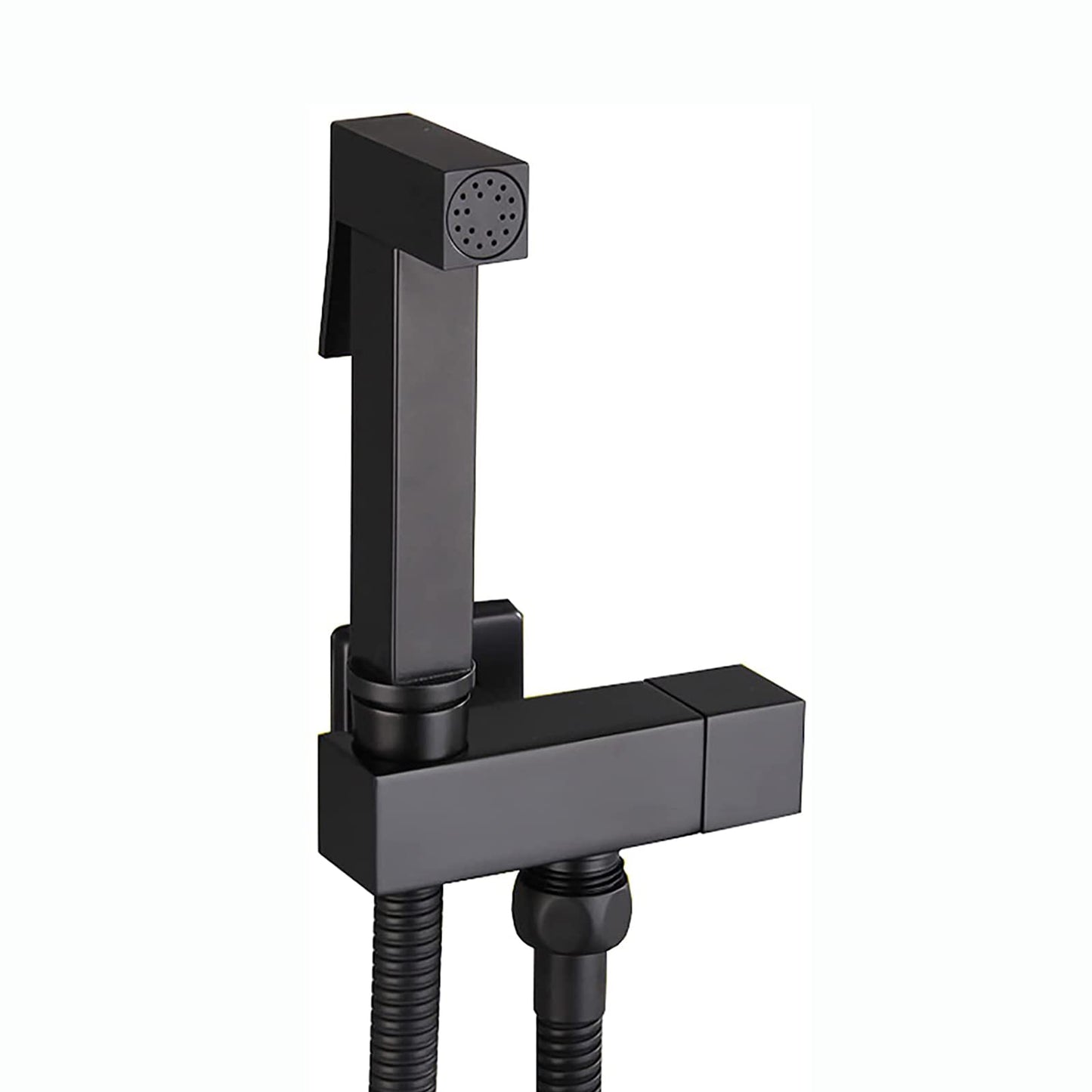 Pulvérisateur de Bidet, Noir Kit Douchette WC en Laiton Pulvérisateur de Bidet à Main Mural Pulvérisateur de Toilette pour Bidet pour l'hygiène Personnelle, le Nettoyage des Toilettes