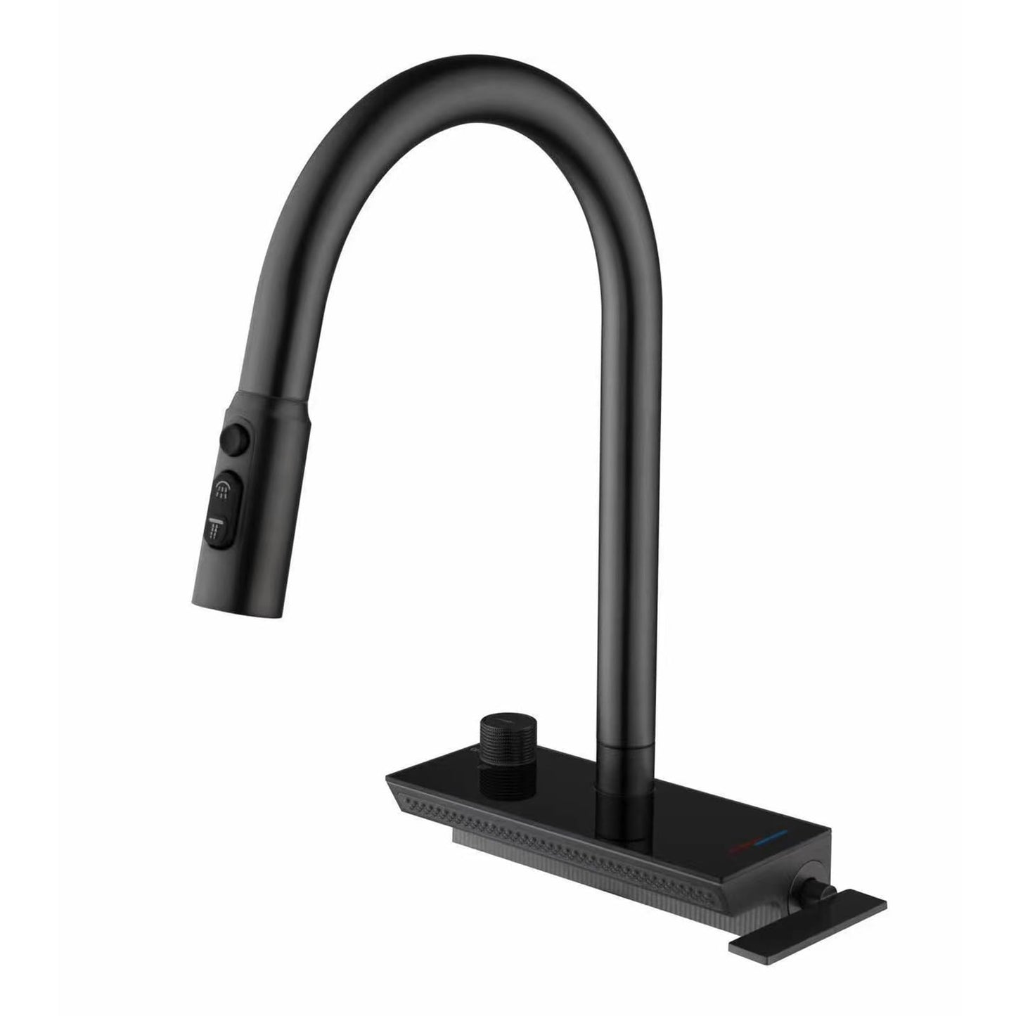 Robinet De Cuisine Avec Douchette, Robinet Cuisine Douchette, Robinetterie De Cuisine Avec Affichage De La TempéRature, Mitigeur Cuisine Avec Douchette, Rotation à 360°, 4 Types De Douche