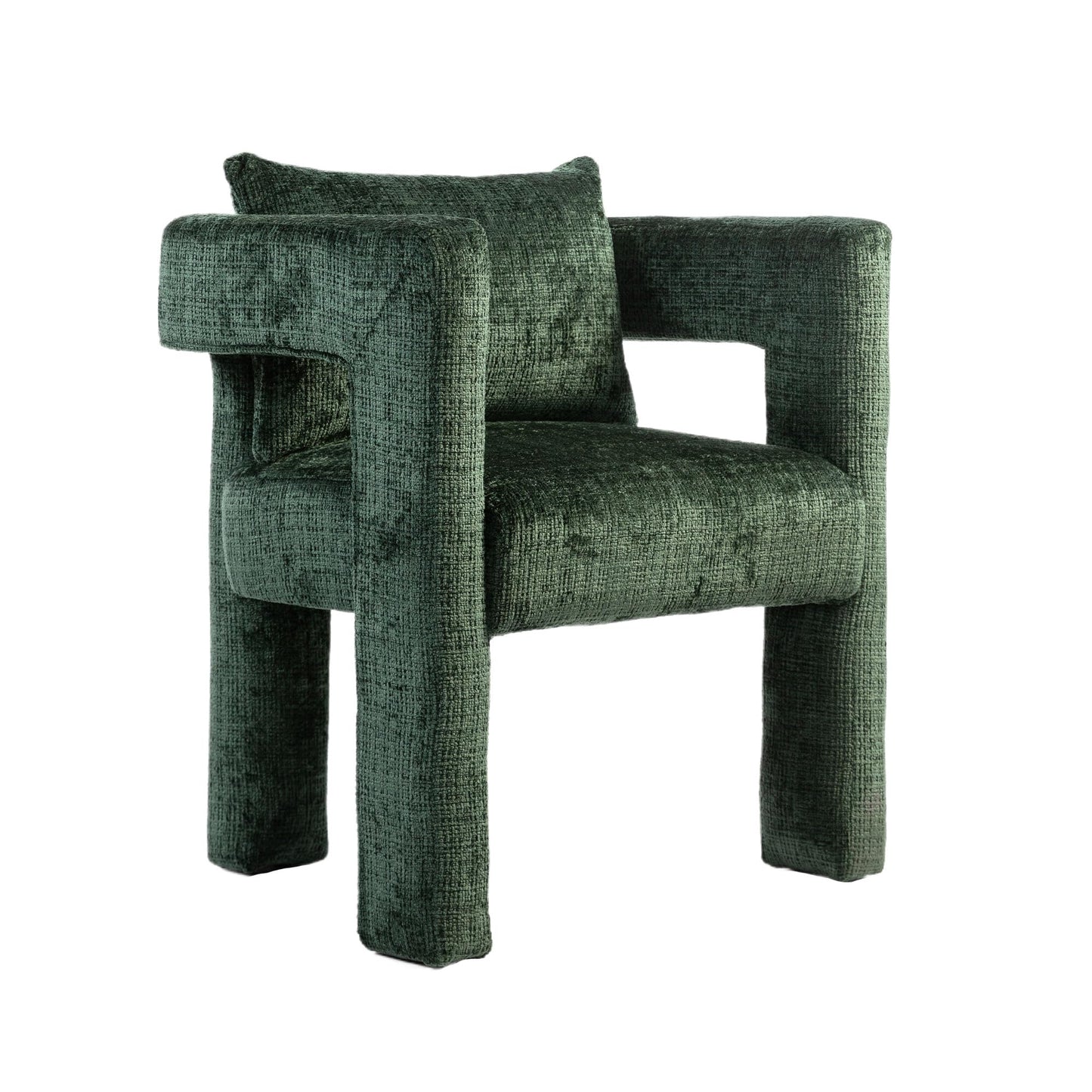 SHUGUANG Chenille Fauteuil de Loisirs, Fauteuil Salon Confortable Fauteuil Velours Utiliser Accoudoirs Creux, Chaise de Lecture avec Coussin Confortable en Vigueur Chambre à Coucher, Salon
