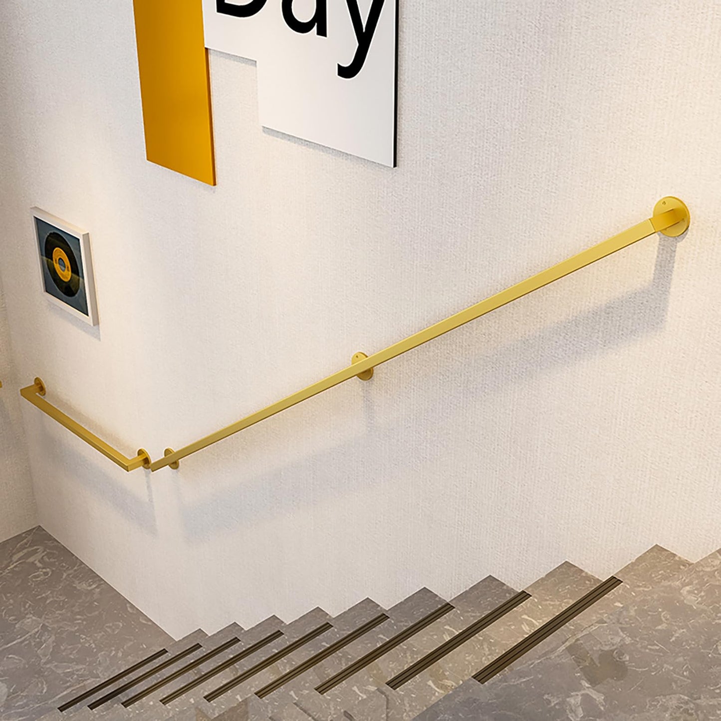 Main Courante,Main Courante pour escalier,Rampe d'escalier,Rampe escalier de Barre de Garde de rétro de Tuyau de Fer de Vent Industriel,pour Les escaliers,Les Murs,loft,Couloir