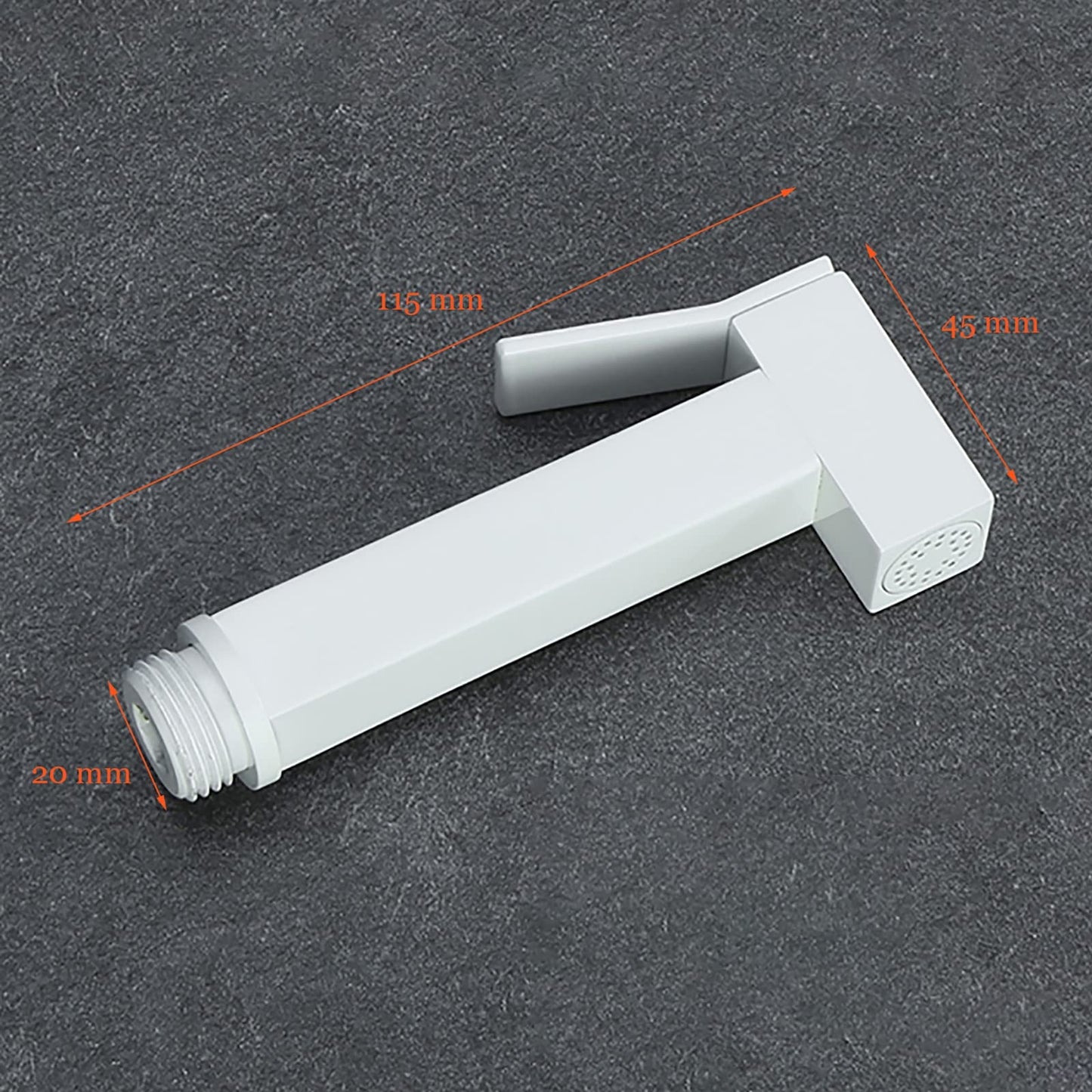 Blanche Pulvérisateur de Bidet à Main Eau Froide Toilette Bidet Spray Set Mural Laiton Douchette à Main Bidet Haute Pression Square Hygiène Intime Kit Douchette WC