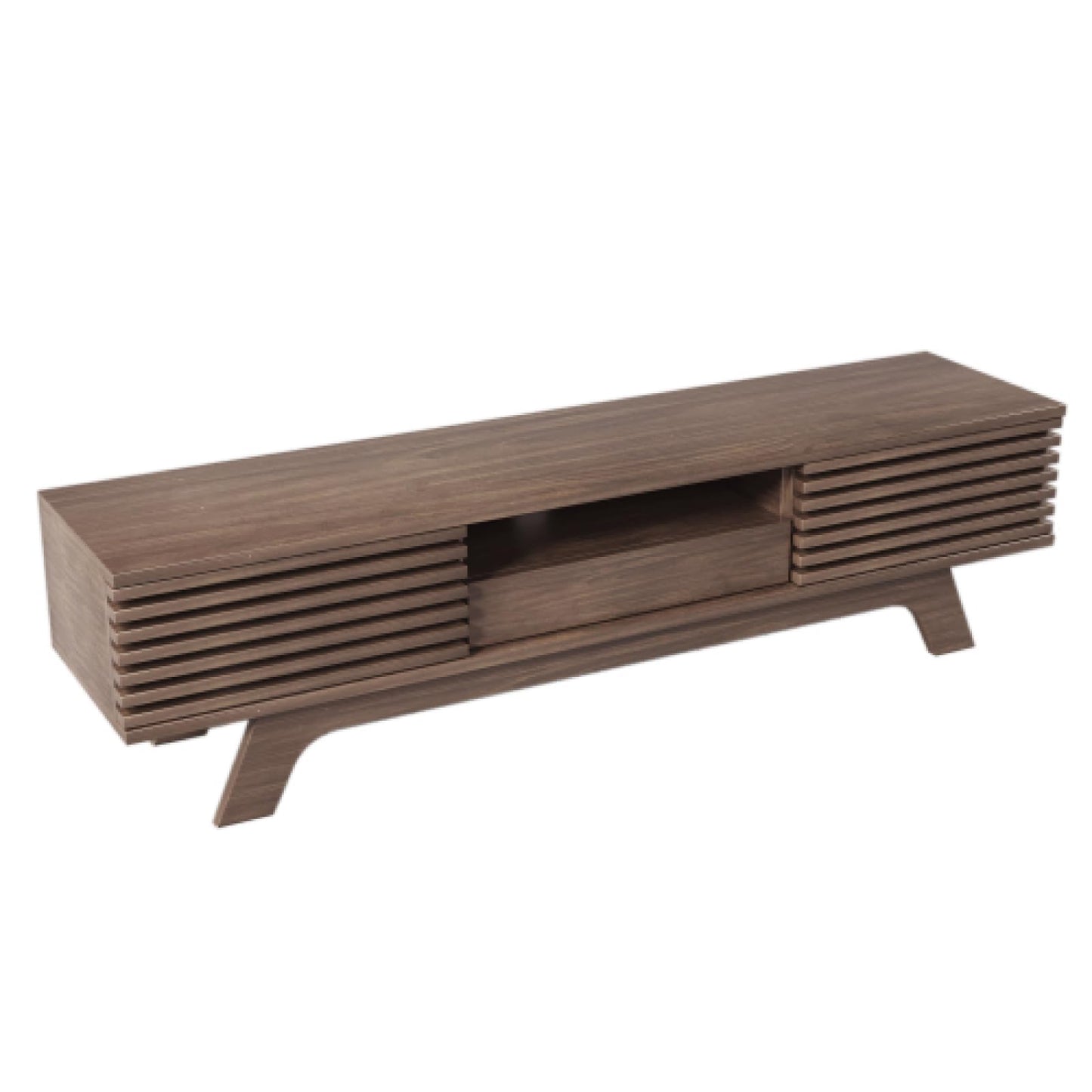 Meuble TV, Table TV avec tiroirs et armoires de Rangement, Meuble TV en Bois de Couleur rétro, Banc TV pouvant contenir jusqu'à 60-69 Pouces, Meuble TV, Meuble TV de Salon Taille 150x40x44,5 cm