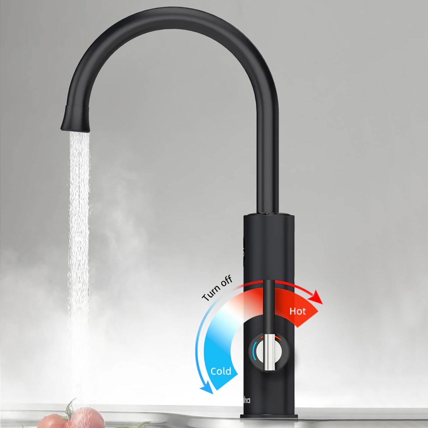 Robinet Cuisine, Robinet Chauffant Instantané 220 V, Robinet Chauffe Eau Instantané Electrique, Chauffe-Eau éLectriques Robinetterie De Cuisine, Affichage De La TempéRature Led