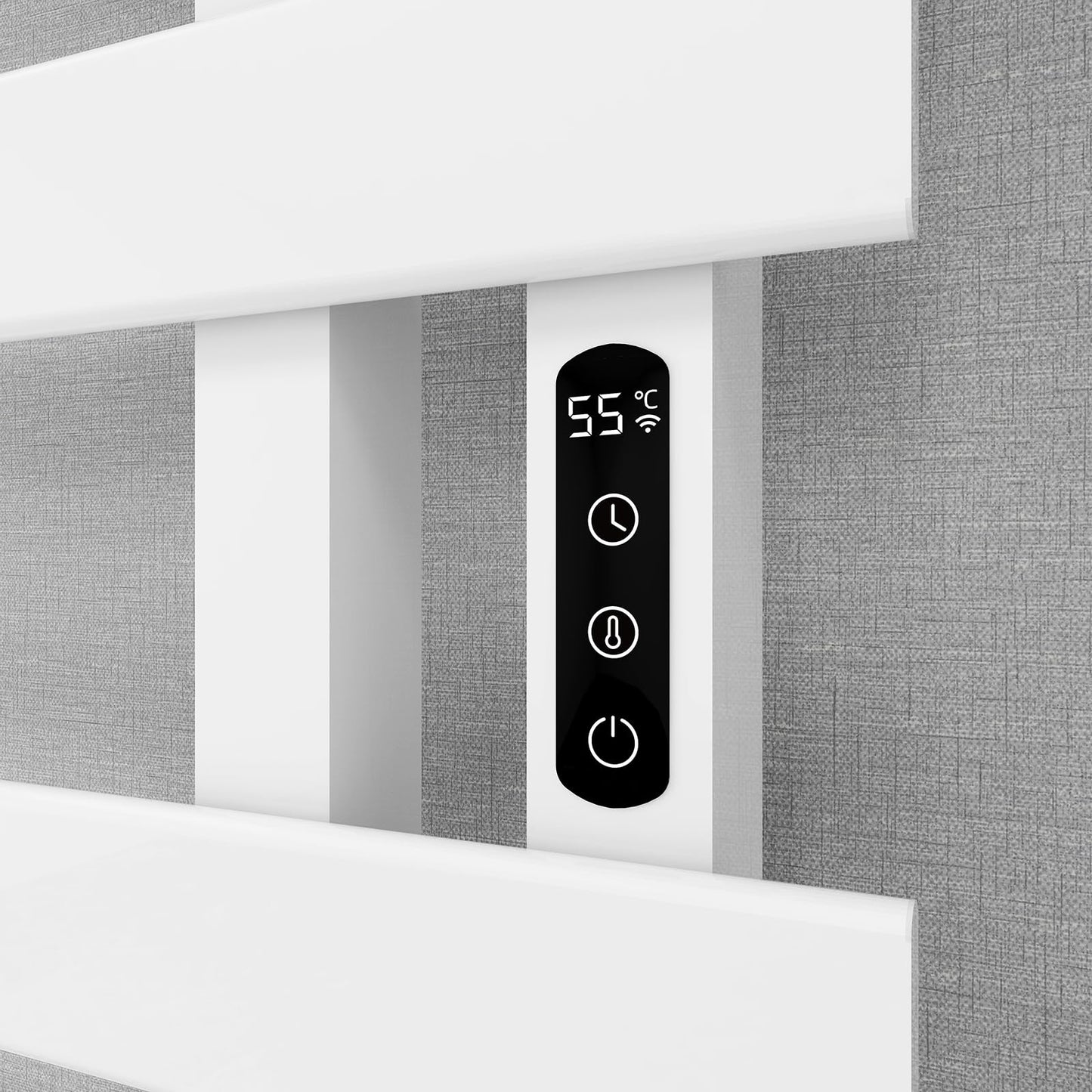 OihPaw Sèche serviette électrique,Chauffe-Serviettes à thermostat Intelligent WiFi,Porte-Serviettes électrique,820X500 cm - G560