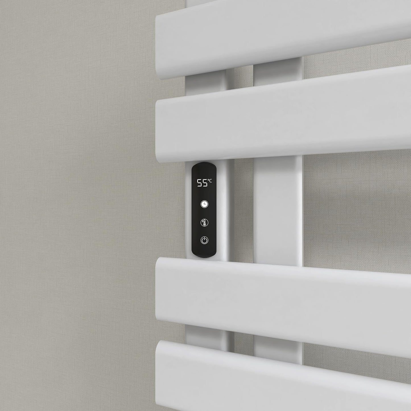 OihPaw Sèche-serviette électrique,450mm×720mm Porte-Serviettes électrique, Chauffe Serviette Salle de Bain, 235W, IPX5 étanche, Économie d'énergie