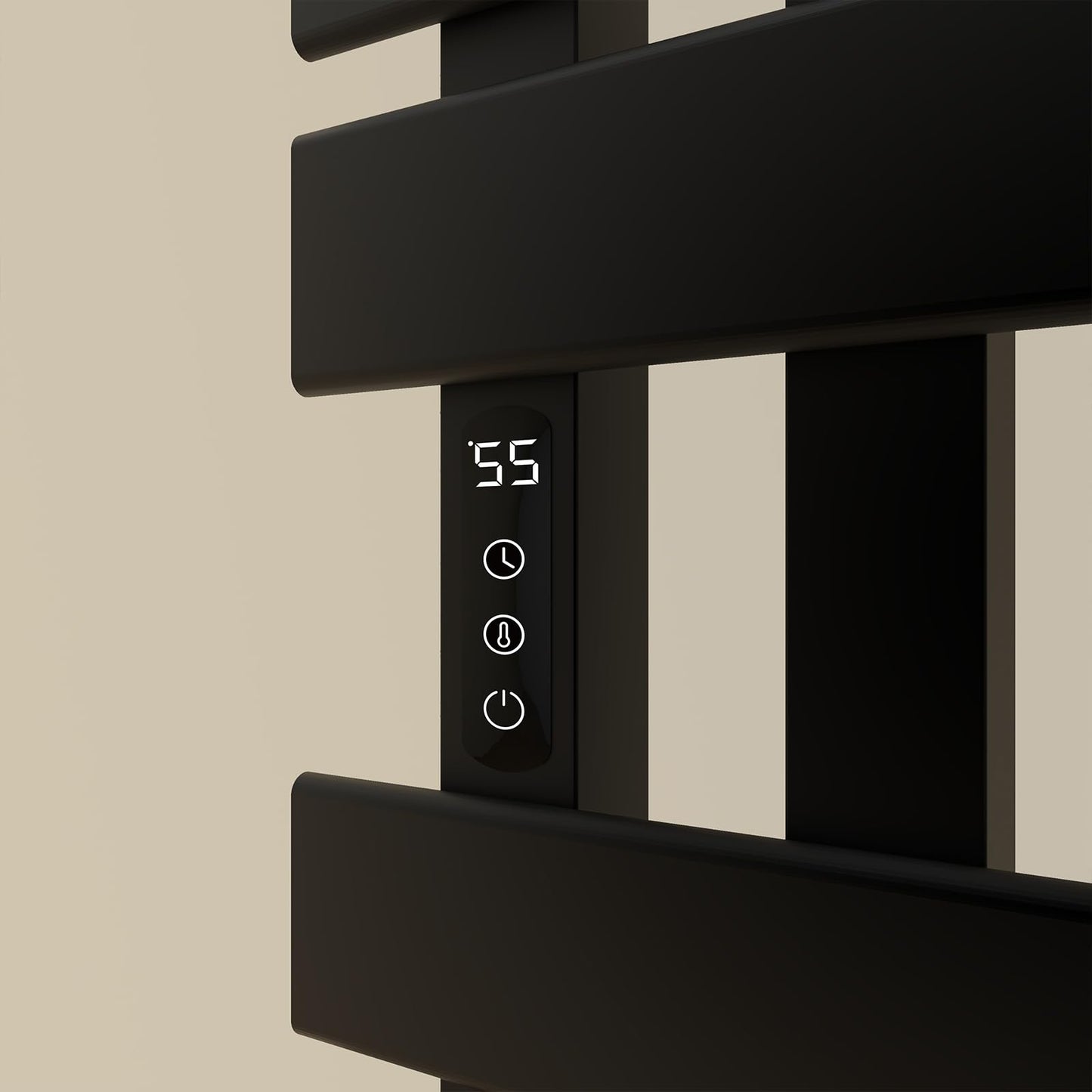 OihPaw Sèche serviette électrique,Porte-Serviettes électrique, Chauffe-Serviettes à thermostat Intelligent WiFi,Radiateur Salle de Bain - G574