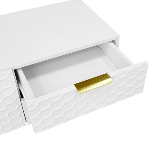 Meuble TV,meuble TV blanc avec structure en maille,table TV, meuble TV de salon,meuble TV,meuble TV peut contenir 70 à 79 pouces,le meuble TV mesure 170 cm de long,40,3 cm de large et 49,9 cm de haut.