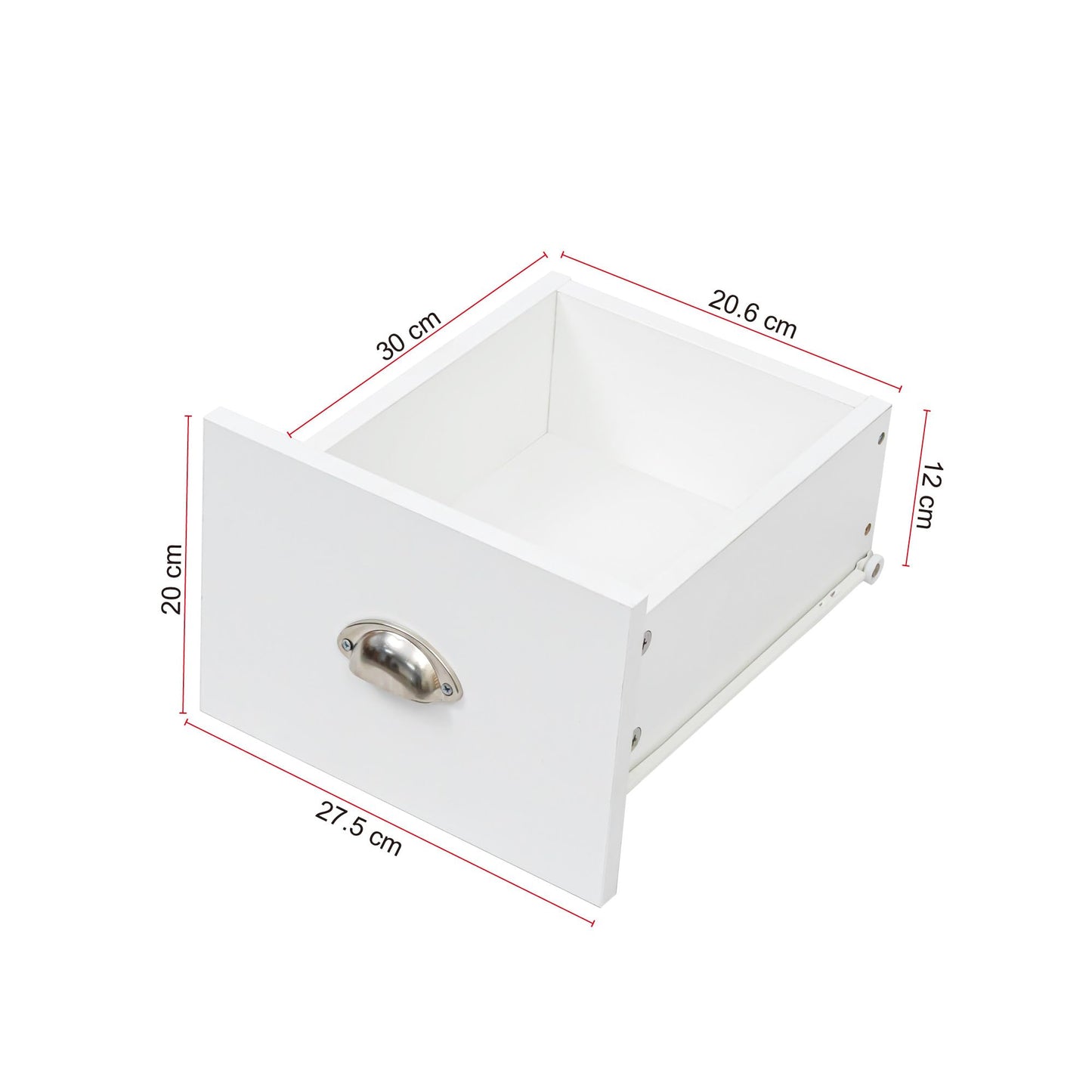 Buffet Bois Blanc Chaud avec 2 Portes et 3 Tiroirs, Meuble Buffet Simple et Élégant, Poignées Argentées, Étagère Réglable, Charnières à Fermeture Douce, pour Salon, Cuisine, Entrée, 116x35x81 cm