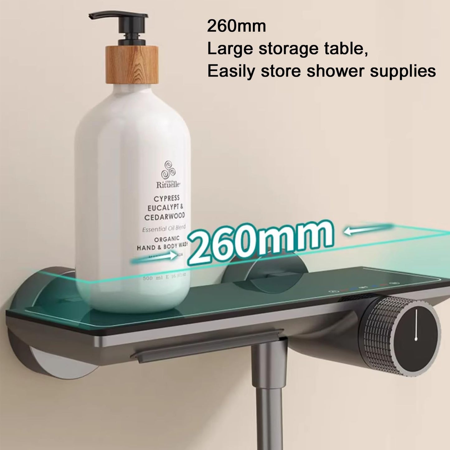 Robinet de Baignoire avec Douchette 3 Jets, Mitigeur Baignoire Cascade Laiton Mitigeur de Baignoire Mural Gris Pistolet Robinet Baignoire avec 150cm Tuyau et Tringle de Douche Réglable