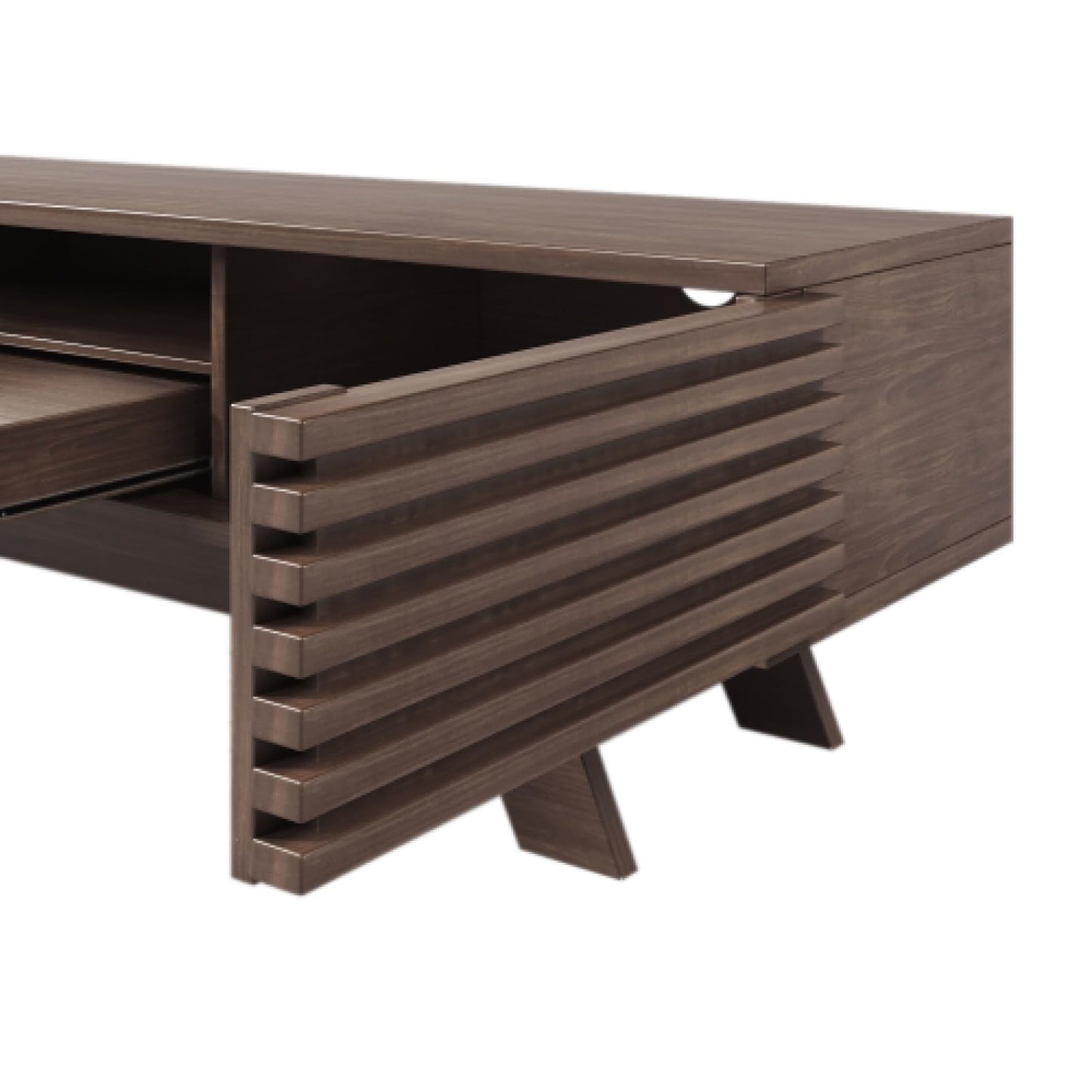 Meuble TV, Table TV avec tiroirs et armoires de Rangement, Meuble TV en Bois de Couleur rétro, Banc TV pouvant contenir jusqu'à 60-69 Pouces, Meuble TV, Meuble TV de Salon Taille 150x40x44,5 cm