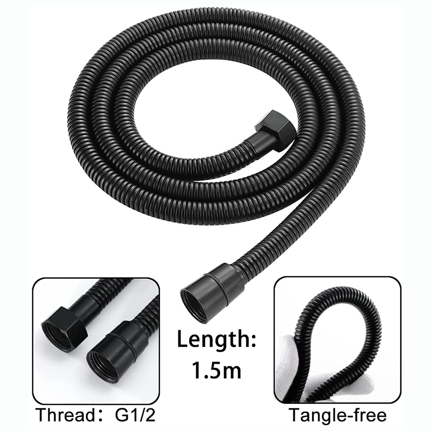Pulvérisateur de Bidet, Noir Kit Douchette WC en Laiton Pulvérisateur de Bidet à Main Mural Pulvérisateur de Toilette pour Bidet pour l'hygiène Personnelle, le Nettoyage des Toilettes
