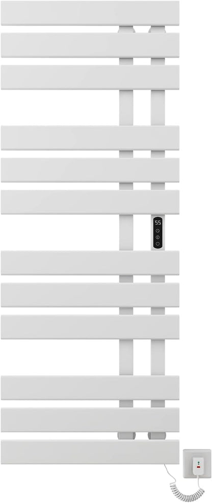 OihPaw Sèche serviette électrique,Porte-Serviettes électrique, Chauffe-Serviettes à thermostat Intelligent WiFi,Radiateur Salle de Bain - G574