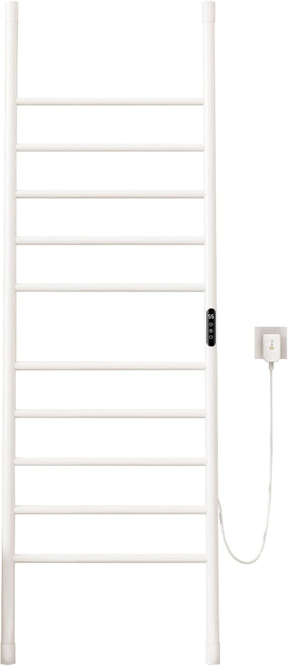 OihPaw Sèche-serviette électrique Seche Serviette sur Pied de Type échelle, Chauffe Serviette Salle de Bain, Warm Towel, Porte-Serviettes électrique, avec Minuterie&Température Réglable