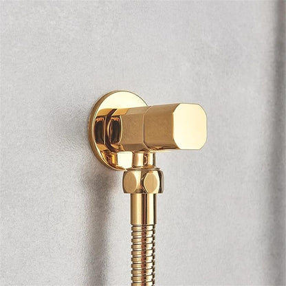Pulvérisateur de bidet à main pour toilette, pulvérisateur de bidet en laiton massif doré, eau froide simple, douche de bidet de salle de bain, pulvérisateurs de couches en tissu pour bébé