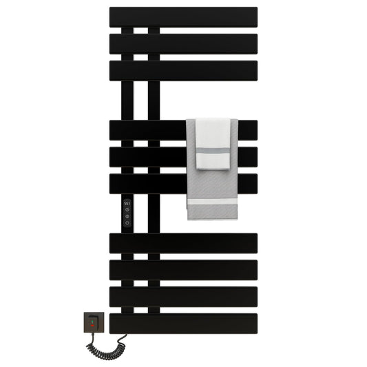Seche Serviette Electrique, 500x1100mm, pour Commande Vocale/Tactile/APP, WiFi Sèche Serviette Électrique, pour Alexa et Google Home et APP, 380W, Radiateur Salle de Bain