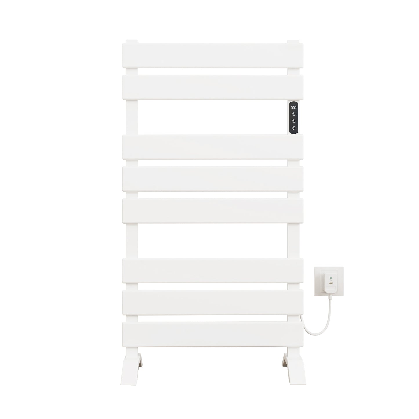 OihPaw Sèche-Serviettes électrique avec étagère,500mm x 880mm sèche-Serviettes avec pieds,313W,écran LED,WiFi Compatible avec App Alexa Google Assistant