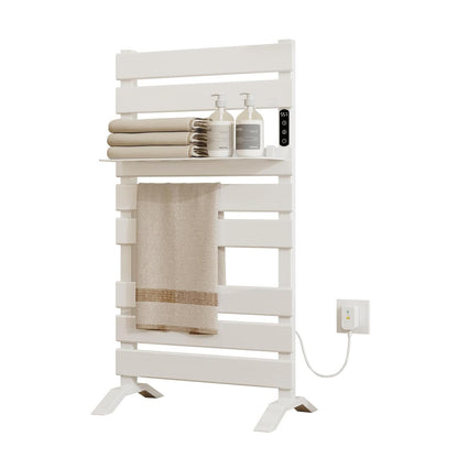OihPaw Sèche-Serviettes électrique avec étagère,500mm x 880mm sèche-Serviettes avec pieds,313W,écran LED,WiFi Compatible avec App Alexa Google Assistant