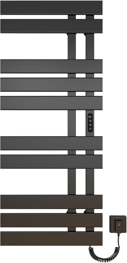 OihPaw Sèche-serviette électrique,Porte-Serviettes électrique, Chauffe-Serviettes Intelligent à Température Constante, Température Réglable - G576