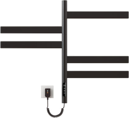 OihPaw Sèche-serviette électrique,Rotation à 180° Porte-Serviettes électrique, 675x450mm, Serviette Murale Intelligent à Température Constante, Chauffe-Serviettes - G68