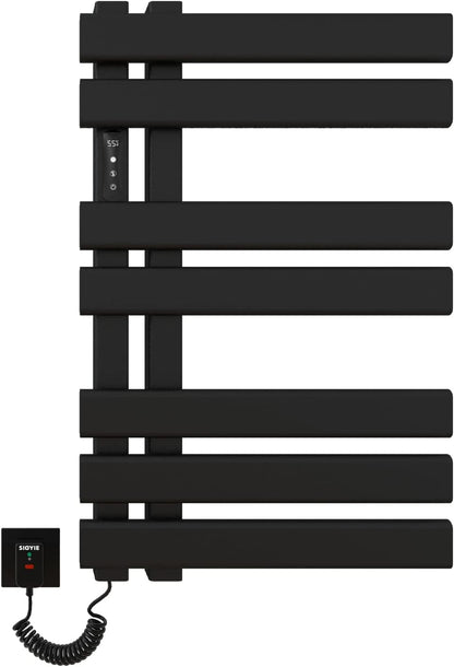 OihPaw Sèche-serviette électrique,450mm×720mm Porte-Serviettes électrique, Chauffe Serviette Salle de Bain, 235W, IPX5 étanche, Économie d'énergie