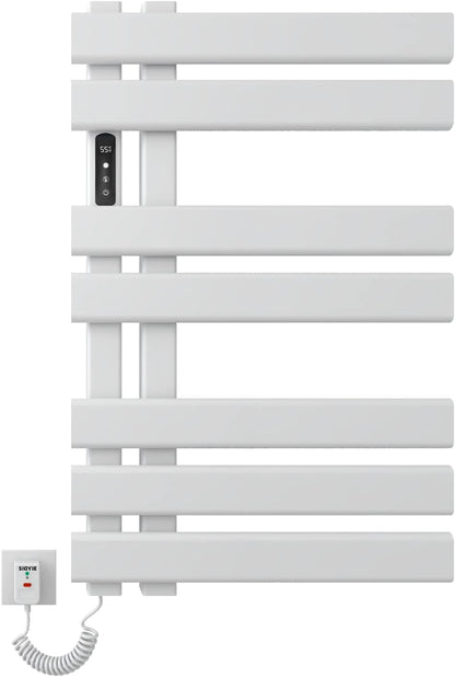 OihPaw Sèche-serviette électrique,450mm×720mm Porte-Serviettes électrique, Chauffe Serviette Salle de Bain, 235W, IPX5 étanche, Économie d'énergie