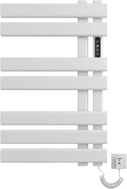 OihPaw Sèche-serviette électrique,450mm×720mm Porte-Serviettes électrique, Chauffe Serviette Salle de Bain, 235W, IPX5 étanche, Économie d'énergie