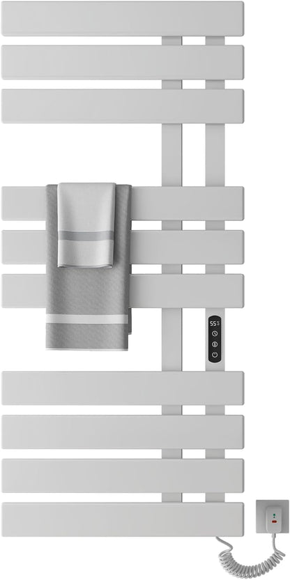 OihPaw Sèche serviette électrique,Chauffe-Serviettes à thermostat Intelligent WiFi,Porte-Serviettes électrique,Fonction de synchronisation,500x1100mm - G580