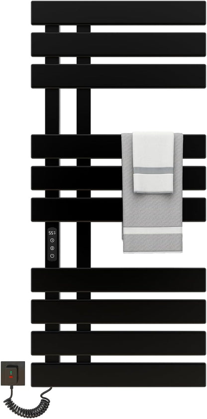 OihPaw Sèche serviette électrique,Chauffe-Serviettes à thermostat Intelligent WiFi,Porte-Serviettes électrique,Fonction de synchronisation,500x1100mm - G580