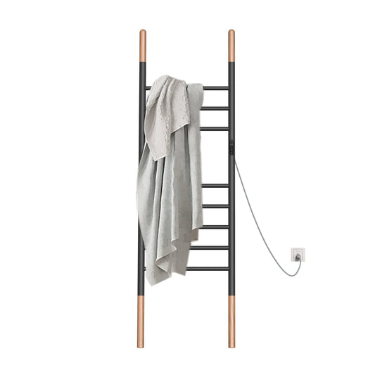 Sèche Serviettes Électrique Porte-Serviettes sur Pied, 150 * 45CM, 110W Porte Chauffe Serviettes Intelligent avec Minuterie Température Réglable, Échelle Porte Serviette Economie D'énergie
