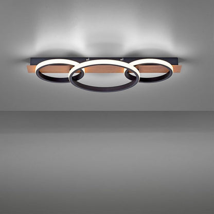 36W Plafonnier LED Dimmable, Luminaire Plafonnier avec Télécommande, Éclairage de Plafond Rond, Plafonnier pour Salle de Bain Chambre Salon Cuisine Couloir