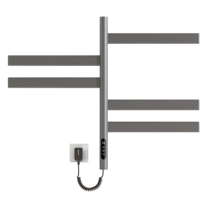 OihPaw Sèche-serviette électrique,Rotation à 180° Porte-Serviettes électrique, 675x450mm, Serviette Murale Intelligent à Température Constante, Chauffe-Serviettes - G68