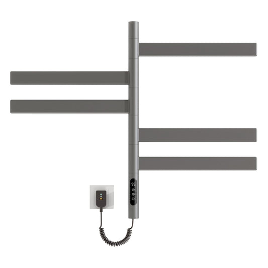 OihPaw Sèche-serviette électrique,Rotation à 180° Porte-Serviettes électrique, 675x450mm, Serviette Murale Intelligent à Température Constante, Chauffe-Serviettes - G68