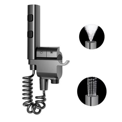 Kit Douchette Wc, Pulvérisateur De Douche, 2 Mode Pulverisateur a Main, Ensemble De Douche Bidet Avec 1-in-2-out Interrupteur À Double Commande Laiton Valve G1/2" Pour L'hygiène Personnelle