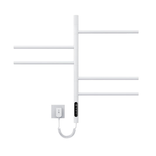 OihPaw Sèche-serviette électrique,Porte Serviette Electrique, 420x660mm,Rotation à 180°,Porte Serviettes Chauffant Chauffe Thermostatique Intelligent,économie d'énergie