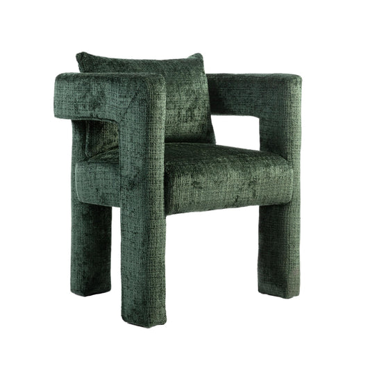 SHUGUANG Chenille Fauteuil de Loisirs, Fauteuil Salon Confortable Fauteuil Velours Utiliser Accoudoirs Creux, Chaise de Lecture avec Coussin Confortable en Vigueur Chambre à Coucher, Salon