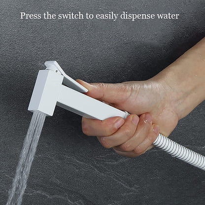Blanche Pulvérisateur de Bidet à Main Eau Froide Toilette Bidet Spray Set Mural Laiton Douchette à Main Bidet Haute Pression Square Hygiène Intime Kit Douchette WC