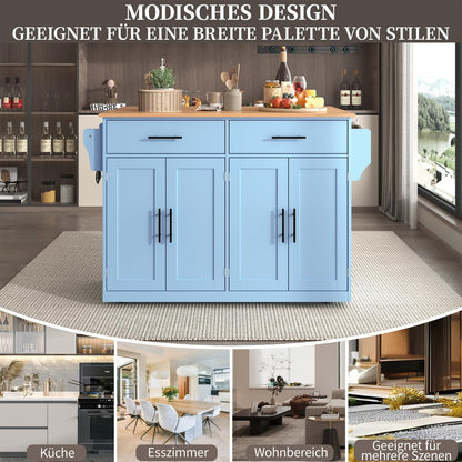 SHUGUANG Desserte de Cuisine, Meuble Cuisine Desserte, 120x46(70) x91 cm Ilot Cuisine avec Bureau Pliant, Rangement Cuisine avec roulettes et Pieds Interchangeables, pour Cuisine/Salle Manger