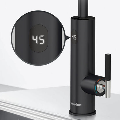 Robinet Cuisine, Robinet Chauffant Instantané 220 V, Robinet Chauffe Eau Instantané Electrique, Chauffe-Eau éLectriques Robinetterie De Cuisine, Affichage De La TempéRature Led