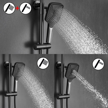 Colonne de Douche avec Mitigeur, Système de Douche avec Affichage Numérique LED Ensemble de Douche avec 32 * 20CM Pomme de Douche e Douchette à 3 Modes,Bec Baignoire