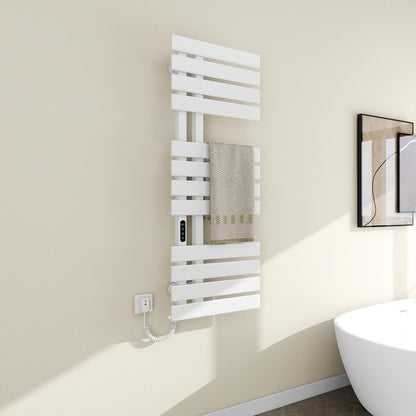 OihPaw Sèche serviette électrique,Chauffe-Serviettes à thermostat Intelligent WiFi,Porte-Serviettes électrique,Radiateur Salle de Bain