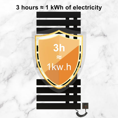 OihPaw Sèche serviette électrique,Chauffe-Serviettes à thermostat Intelligent WiFi,Porte-Serviettes électrique,Fonction de synchronisation,500x1100mm - G580